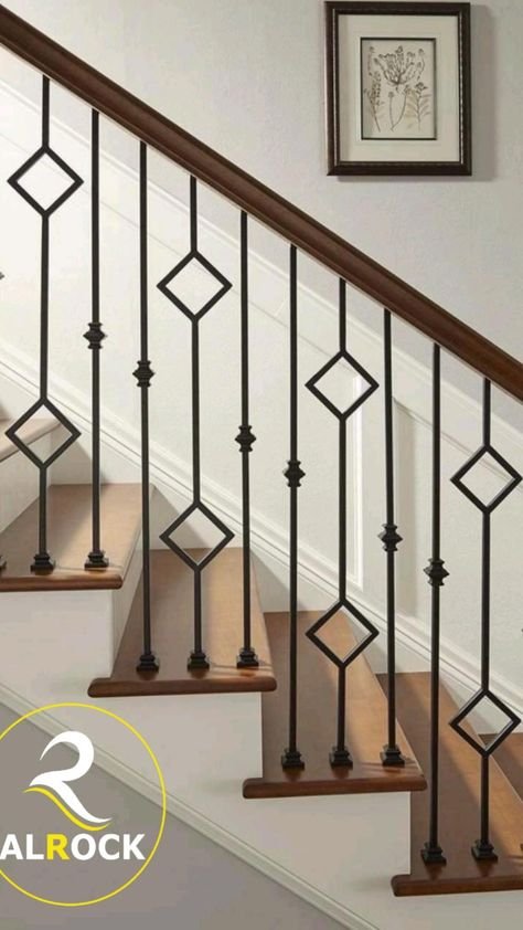 درابزين حديد مزخرف للسلالم